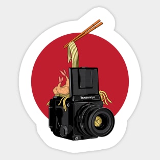 Film Camera Ramen Sticker